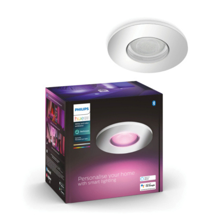 Philips Hue Xamento Recessed Downlight | 4.2W RGBW Bluetooth | Chrome